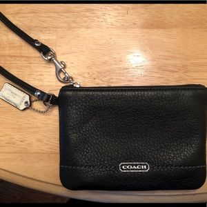 Beautiful Small Coach Wristlet! Like new!